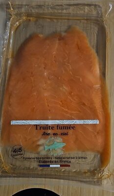Truite fumée arc en ciel 4/5 tranches front packaging