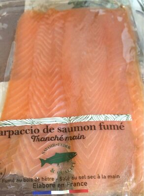 Carpaccio de saumon fumé