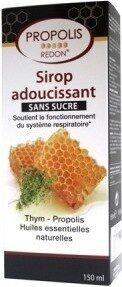 Sirop Adoucissant à La Propolis Sans Sucre Bio - 150 ML - Redon