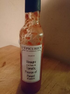 Vinaigre à la pulpe de tomate poivron et piment d'espelette