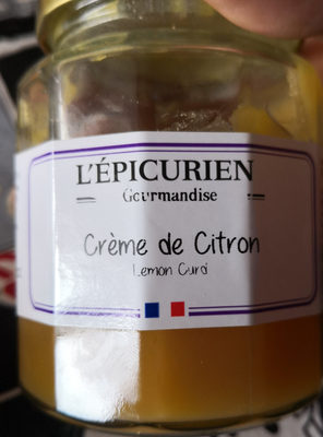 Crème de citron front packaging