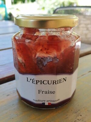 Confiture artisanale fraise front packaging