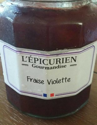 Confiture fraise violette front packaging