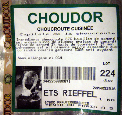 Choucroute cuisinée