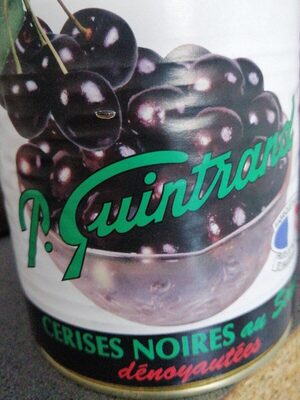 Cerises noires au sirop
