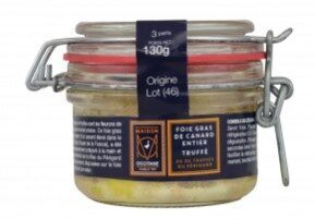 FOIE GRAS DE CANARD ENTIER TRÉSOR DU LOT AUX TRUFFES DU PÉRIGORD front packaging