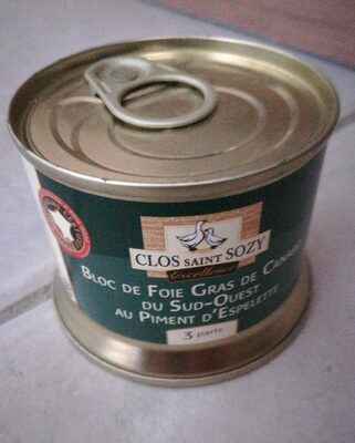 Foie gras de canard du Sud ouest au piment d'espelette