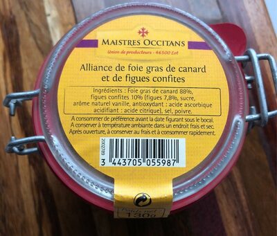 Alliance de foie gras de canard et de figues confites