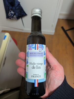 Huile de lin France, vierge