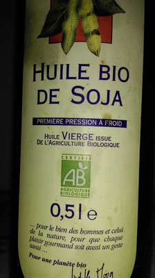 Huile bio de soja