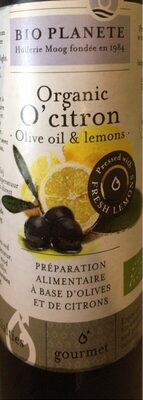 Organic O’citron front packaging