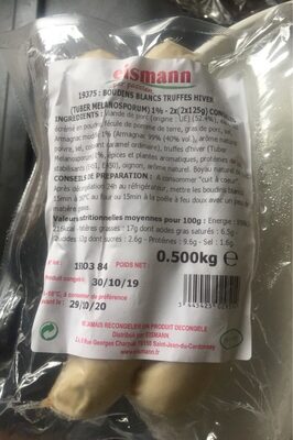 Boudins blancs truffes hiver