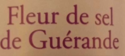 Fleur de sel de Guérande ingredients label
