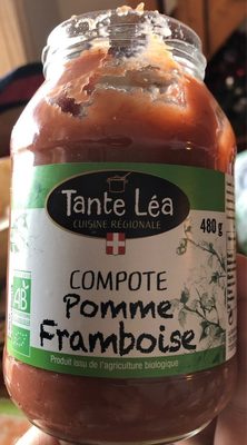 Compote de pomme et framboises bio SOURCE DU VERGER