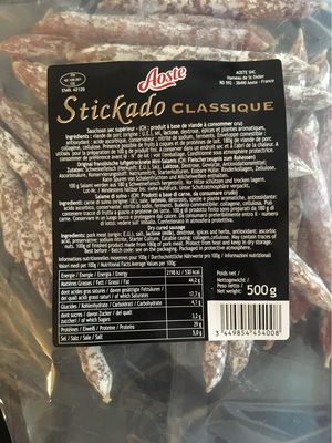 Saucisson "Stickado" En Bâtonnets