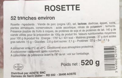 Rosette 52 tranches
