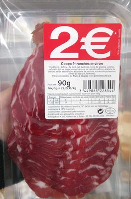 Coppa 9 tranches environ front packaging