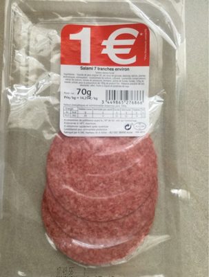 Salami 7 tranches front packaging