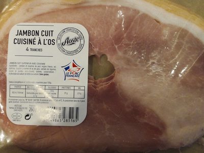 Jambon cuit à l'os front packaging