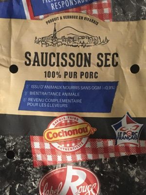 Saucisson sec 100% pur porc label rouge