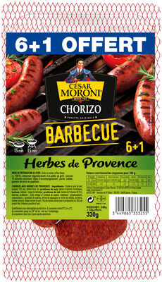 Chorizo barbecue Herbe de Provence front packaging