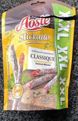 Stickado front packaging