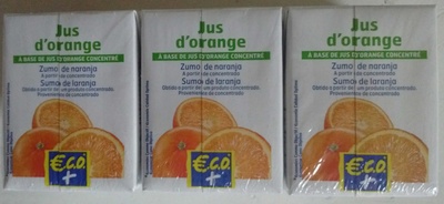 Jus d'Orange à base de jus concentré