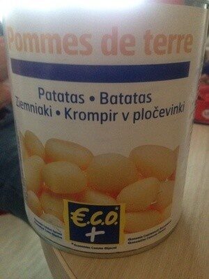 Pommes de terre front packaging