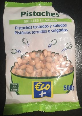 Pistache grillées et salées front packaging