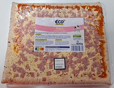 Pizza Jambon Fromage 800g Eco+ front packaging