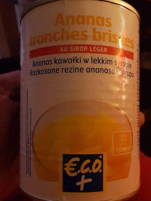 Ananas en Tranches au Sirop Léger
