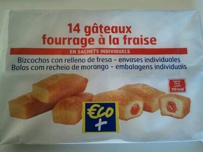 Gâteaux Fourrage à la Fraise front packaging