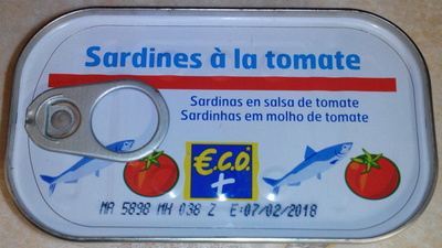 Sardines à la tomate front packaging