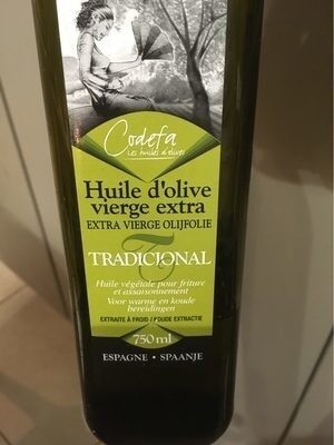Huile D'olive Extra Vierge Tradicional Espagne Codefa front packaging