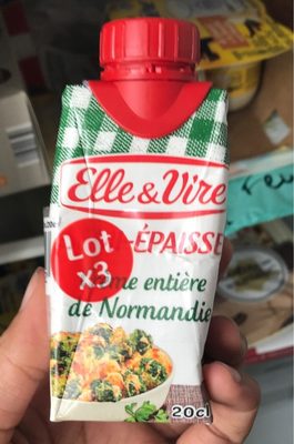 Crème entière de Normandie x3 front packaging