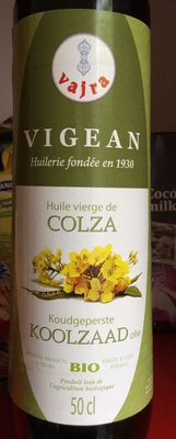 Huile vierges colza