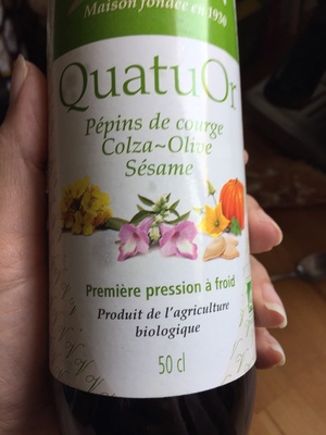 Huile de Pépins de courge Colza~Olive Sésame Première pression à froid