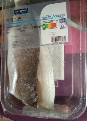 Filets de bar avec peau