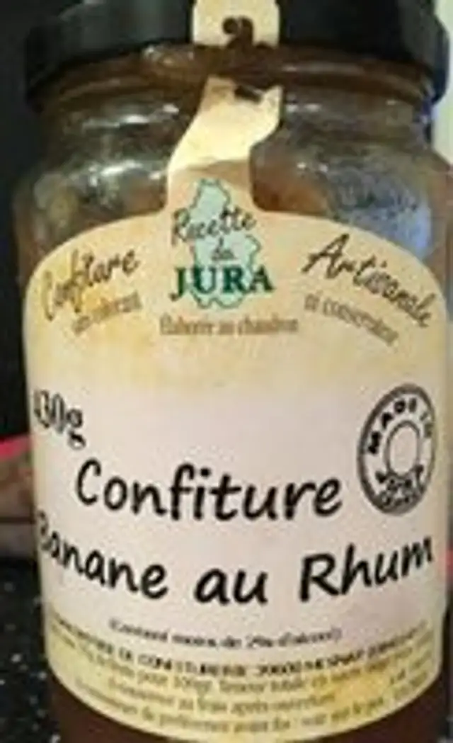 Confiture banane au rhum