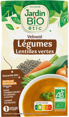 Veloute legumes lenyles vertes