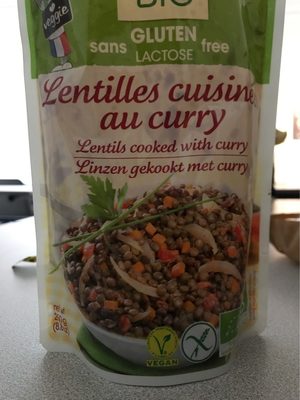 Lentilles cuisinees au curry