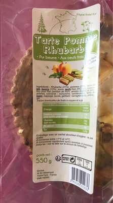 Tarte pomme rhubarbe