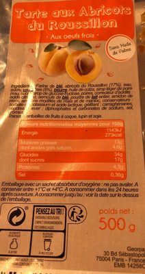 Tarte aux abricotx du Roussillon