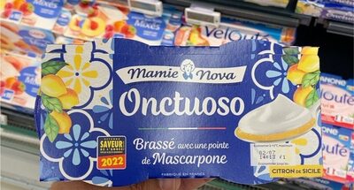 Mamie Nova Onctuoso Brassé avec une pointe de Mascarpone