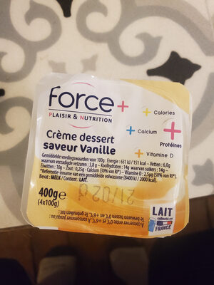 crème dessert saveur vanille