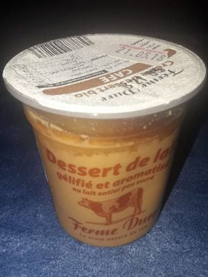 Crème dessert bio café