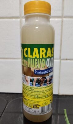 Claras de huevo pasteurizadas front packaging