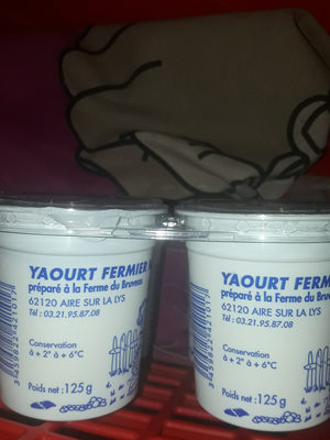 Yaourt fermier nature