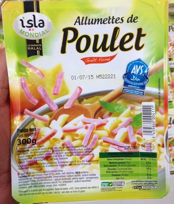 Allumettes de poulet