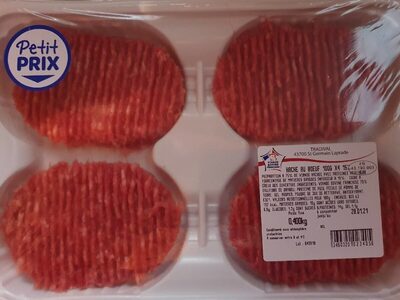 Haché au bœuf 100g front packaging